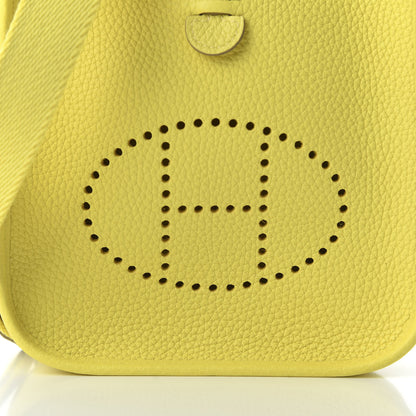 Hermes Taurillon Clemence Evelyne TPM Lime 9 of 10