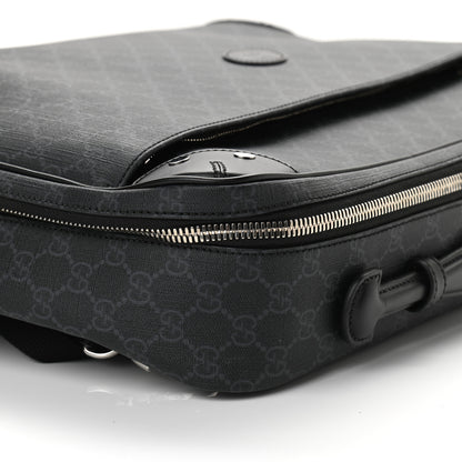 Gucci GG Supreme Monogram Briefcase Backpack Black Grey 12 of 13