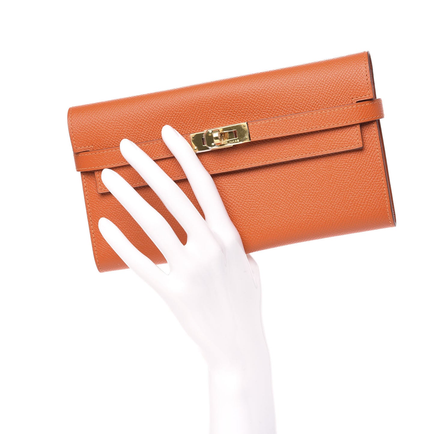 Epsom Kelly Longue Wallet Orange