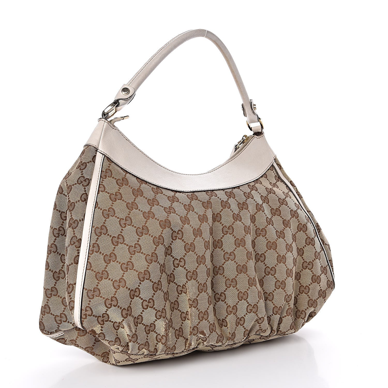 Gucci Monogram Large D Gold Hobo Off White 3 of 13