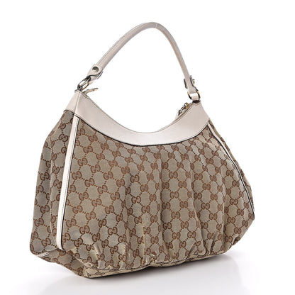 Gucci Monogram Large D Gold Hobo Off White 3 of 13
