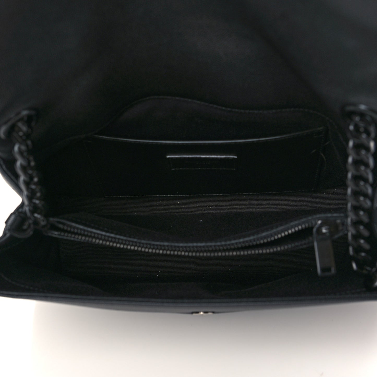 Grain De Poudre Medium West Hollywood Monogram Fold-Over Black