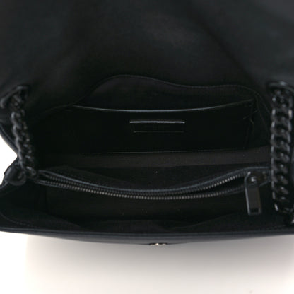 Saint Laurent Grain De Poudre Medium West Hollywood Monogram Fold-Over Black 5 of 6