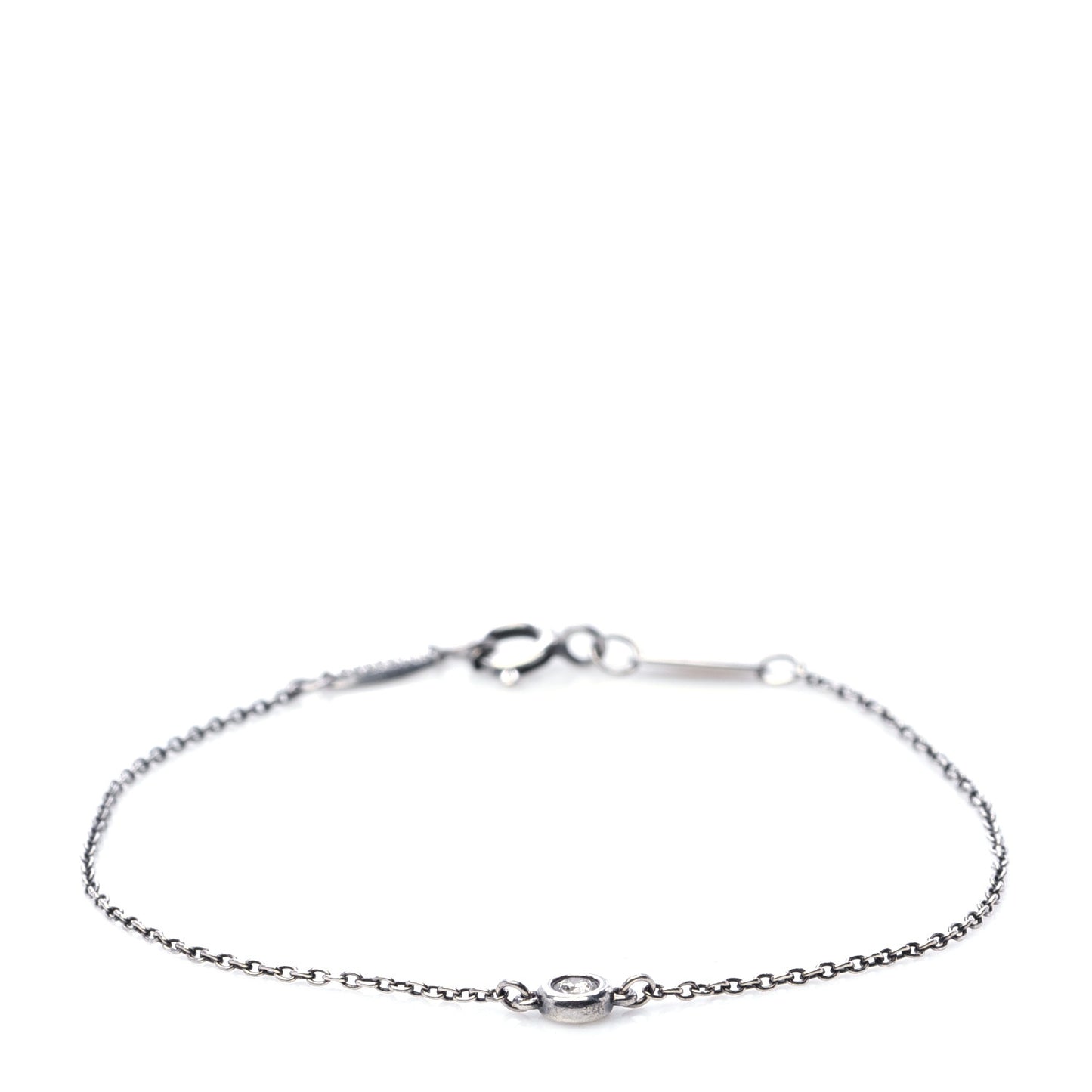 Sterling Silver Diamond .05ct Elsa Peretti Diamonds by the Yard Bracelet