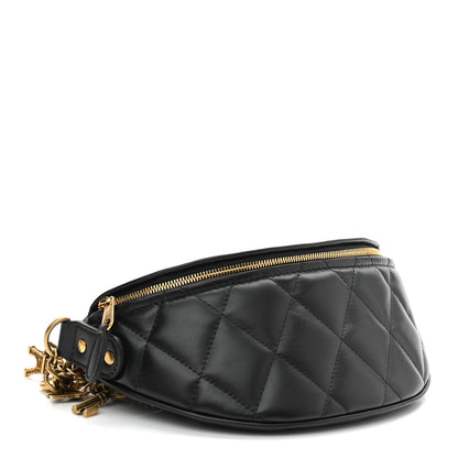 Balenciaga Calfskin Quilted XXS Souveniers Charms Belt Bag Black 4 of 9