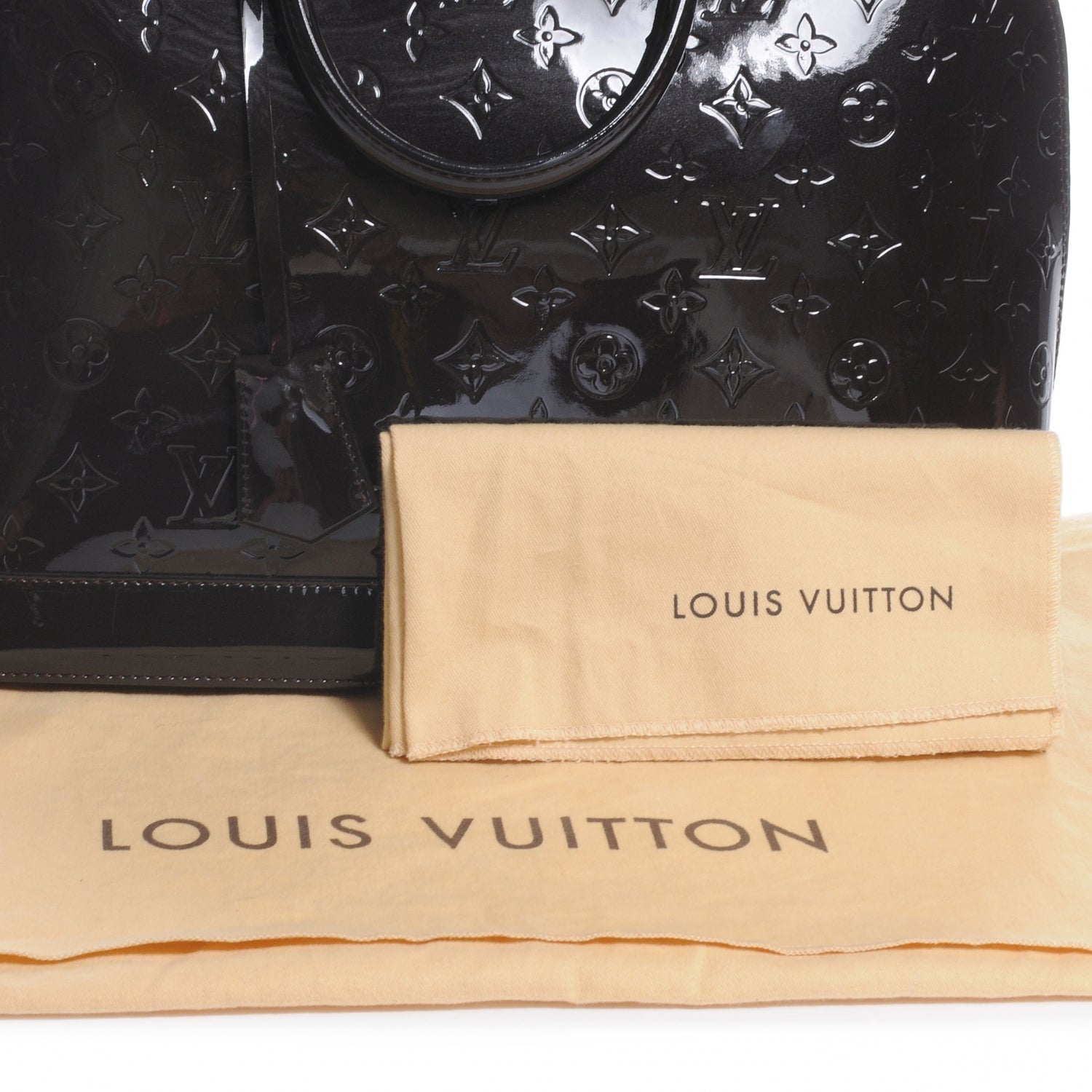 Louis Vuitton Vernis Alma GM Terre d Ombre 5 of 8