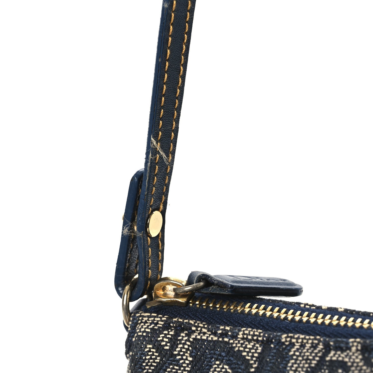 Christian Dior Monogram Mini Saddle Pochette Navy 11 of 13