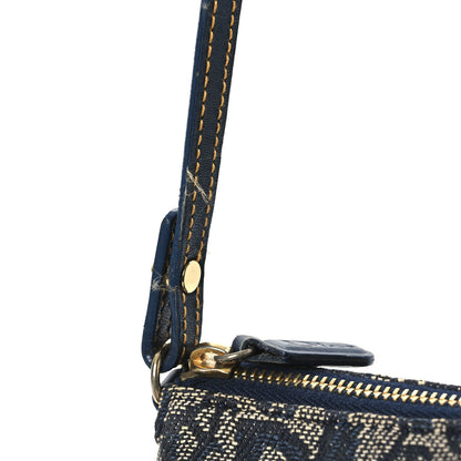 Christian Dior Monogram Mini Saddle Pochette Navy 11 of 13