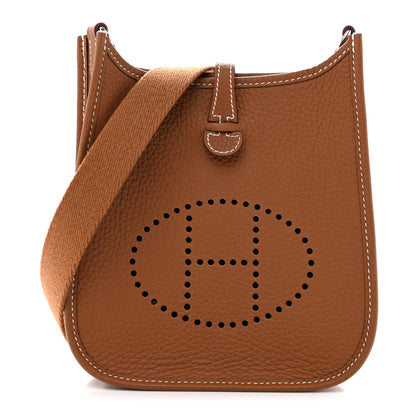 Hermes Taurillon Clemence Evelyne TPM Gold 1 of 12