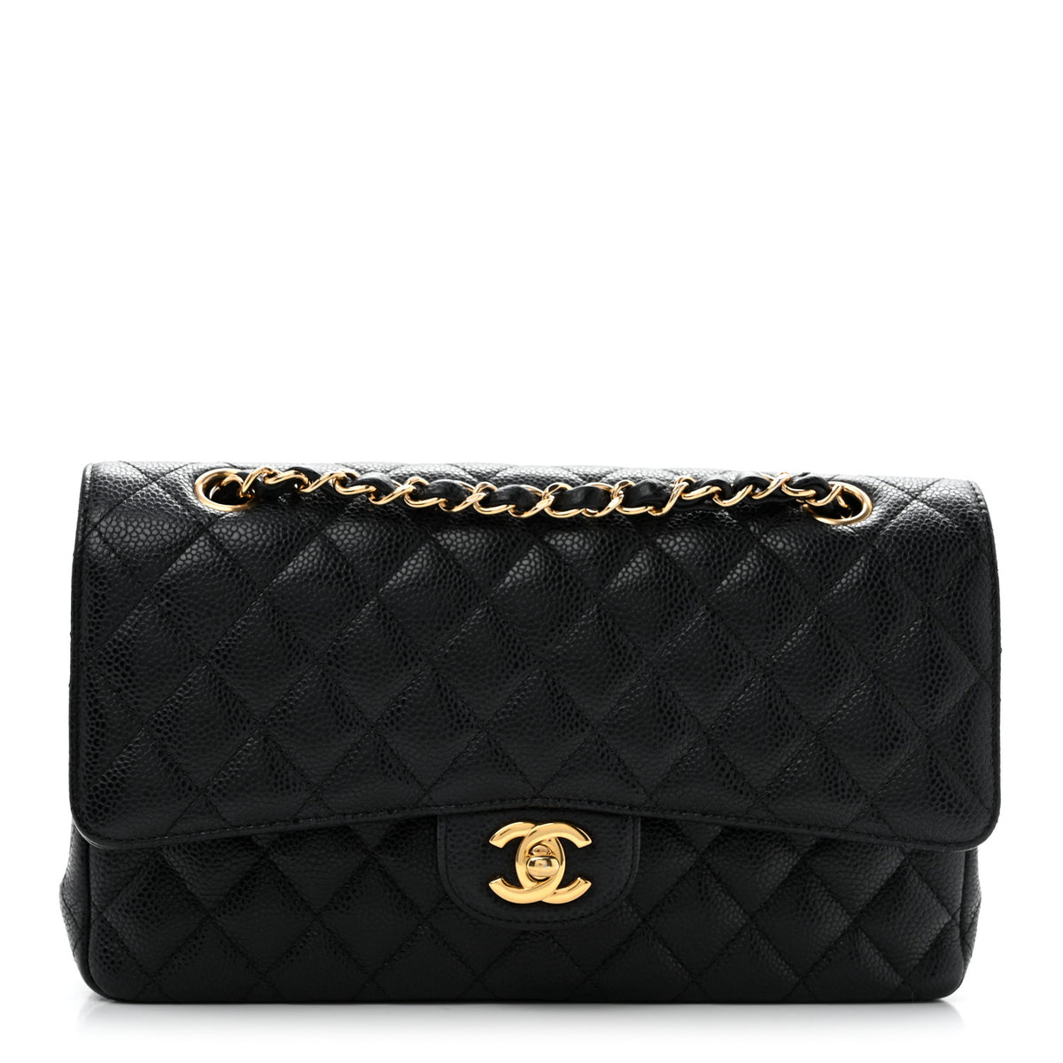 Chanel Caviar Quilted Medium Double Flap Black 1 of 13