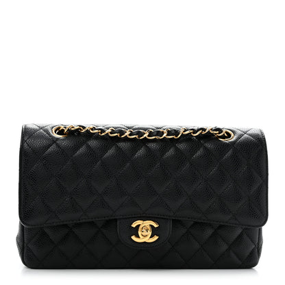 Chanel Caviar Quilted Medium Double Flap Black 1 of 13