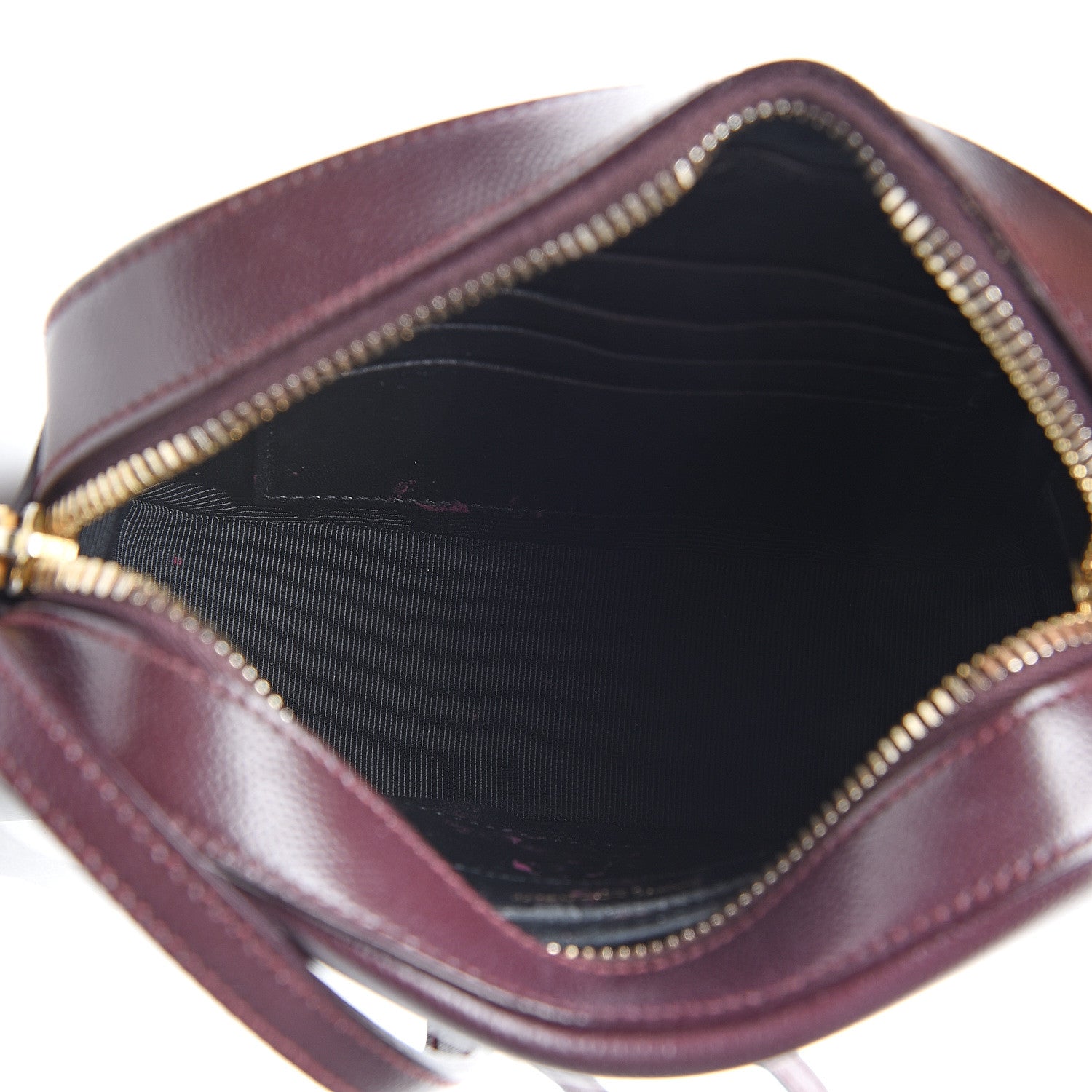 Saint Laurent Grain De Poudre Small Classic Monogram Camera Bag Burgundy 4 of 10