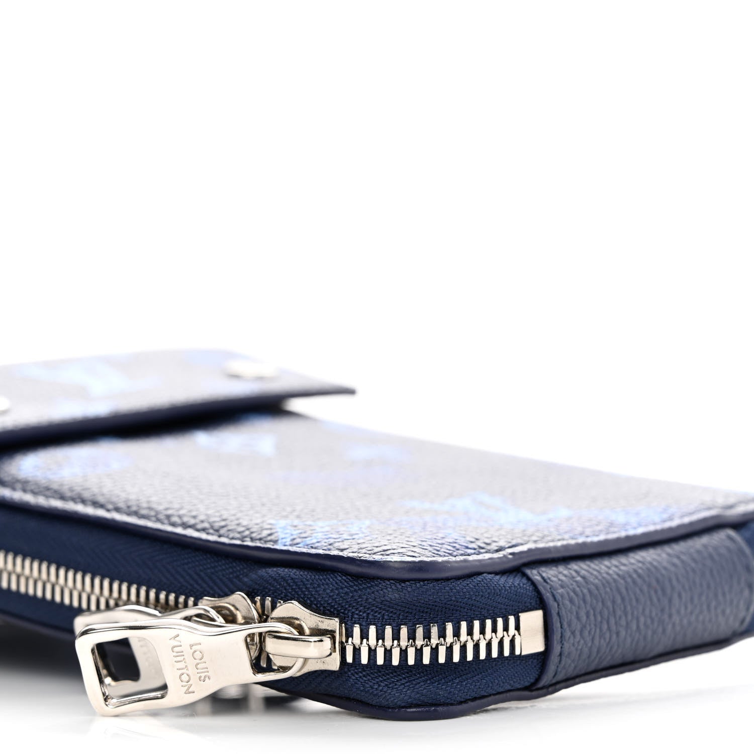 Louis Vuitton Monogram Ink Watercolor Phone Pouch Blue 9 of 11