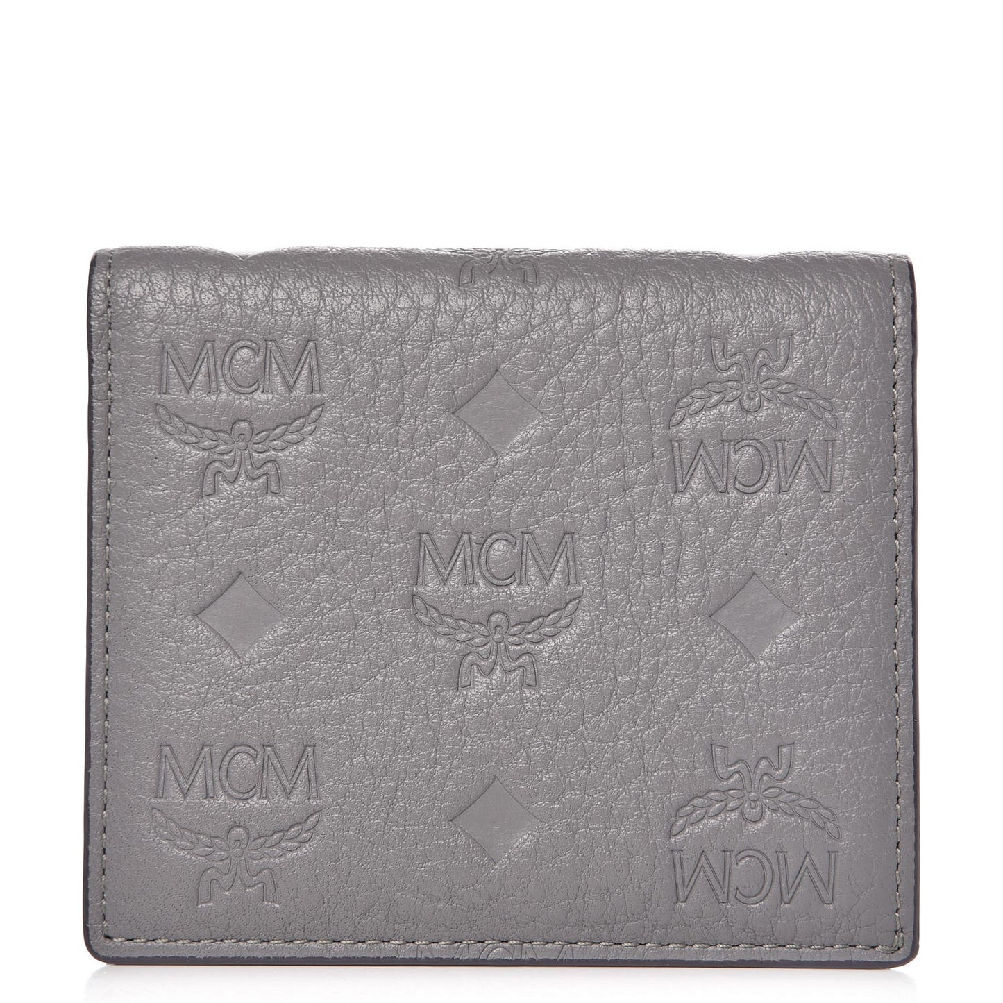 Calfskin Signature Monogram Klara Bi-Fold Wallet Dove