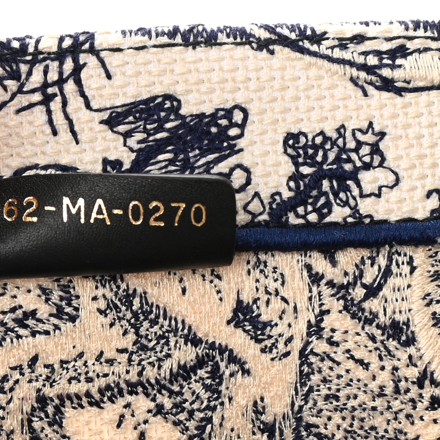 Christian Dior Canvas Embroidered Medium Dioriviera Toile De Jouy Book Tote Blue 6 of 9