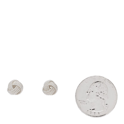 Tiffany Sterling Silver Twist Knot Earrings 2 of 4