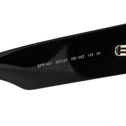 Prada Acetate Pillow Sunglasses SPR A01 Black 6 of 9