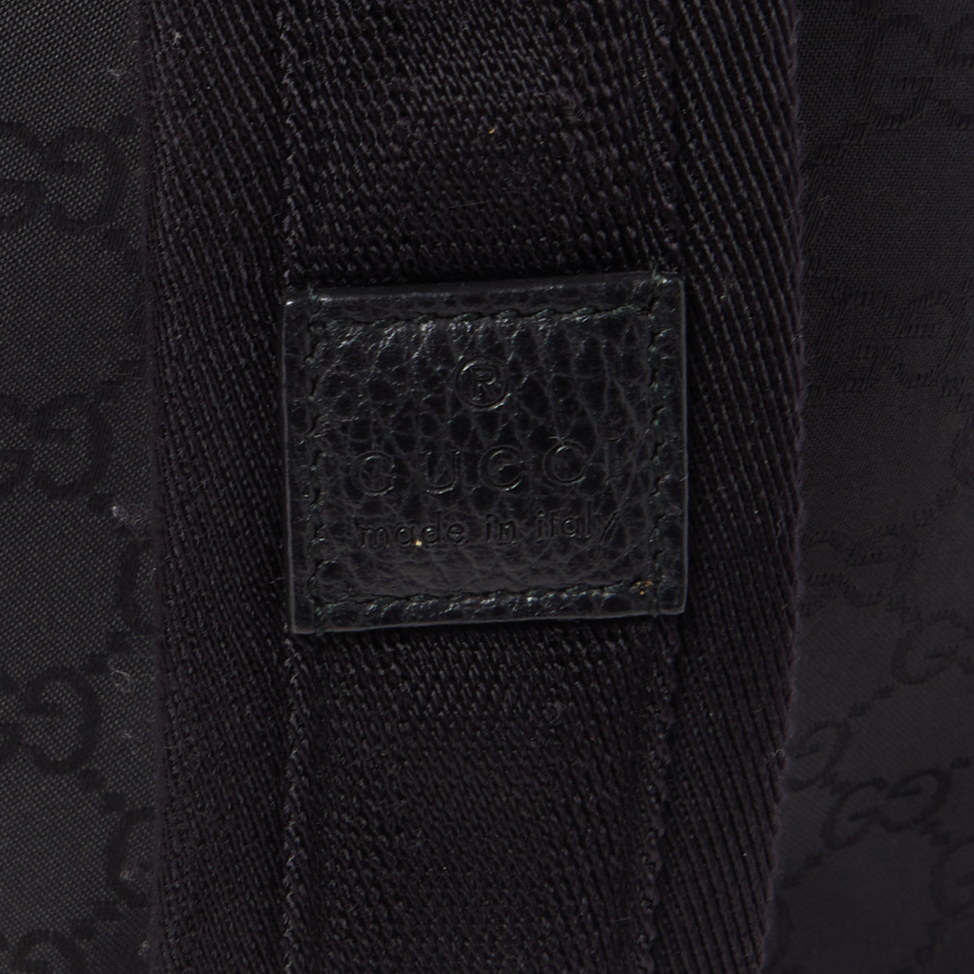 Nylon Monogram Medium Backpack Black
