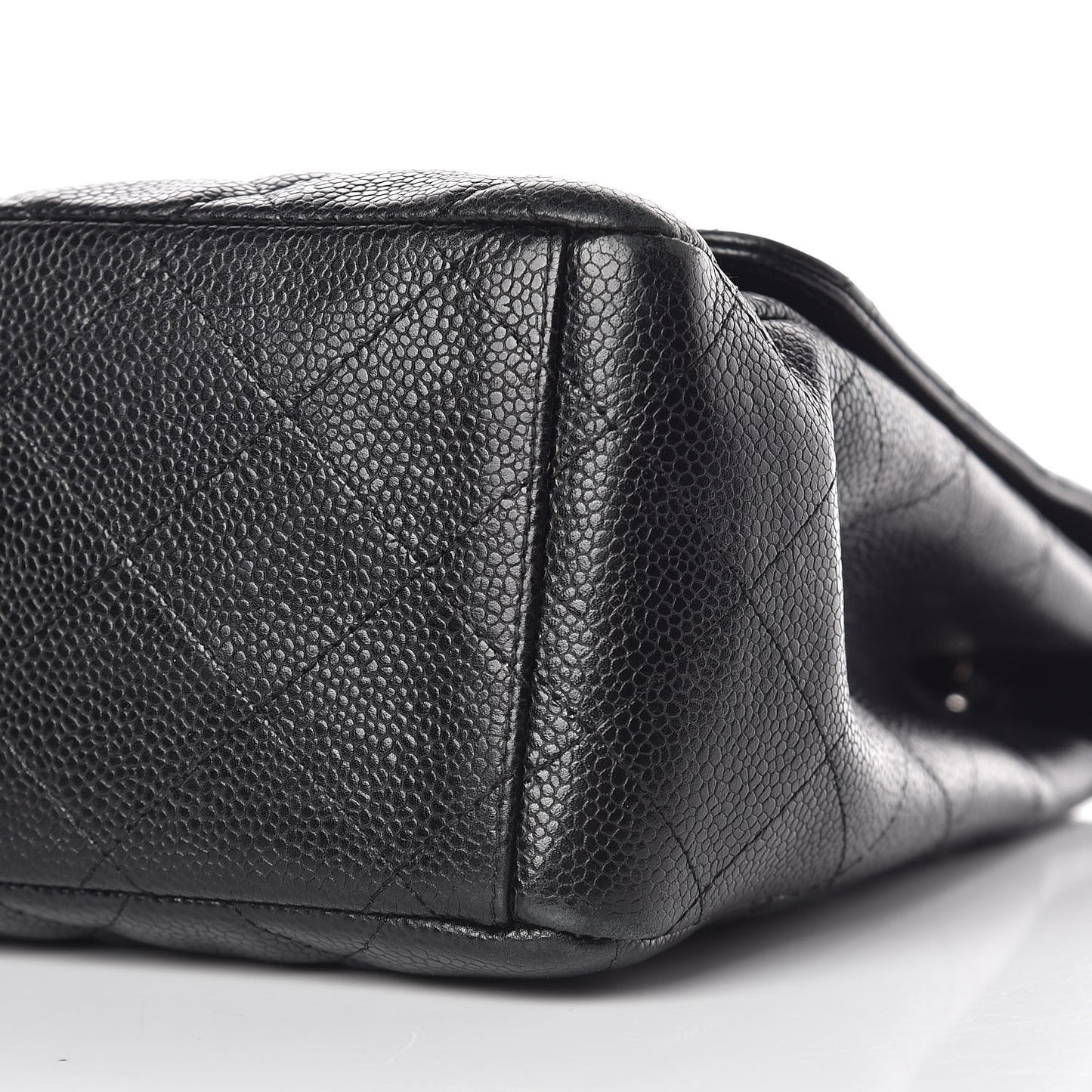 Caviar Quilted Maxi Single Flap Black