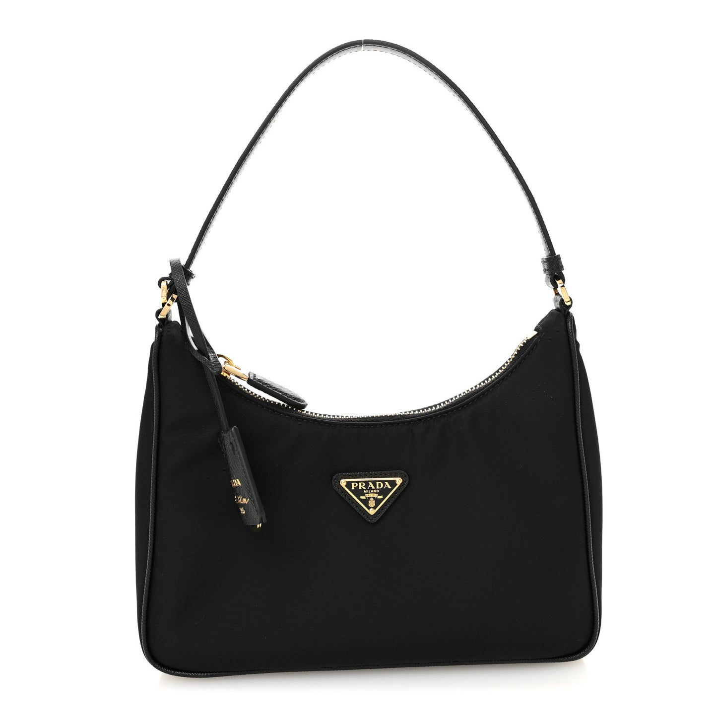 Tessuto Nylon Saffiano Mini Re-Edition 2005 Bag Black