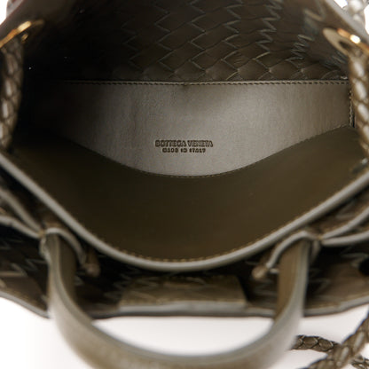 Bottega Veneta Nappa Intrecciato Small Andiamo Shoulder Bag Kaki 5 of 10