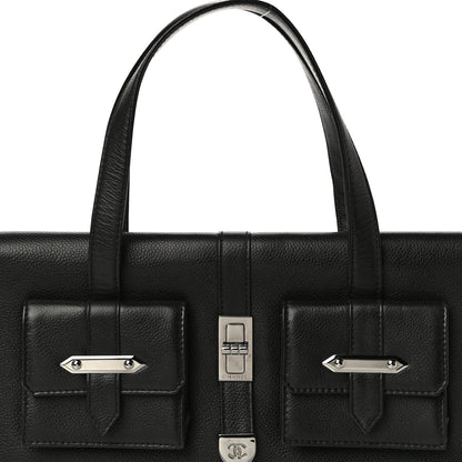 Chanel Caviar Double Pocket Flap Bag Black 8 of 12