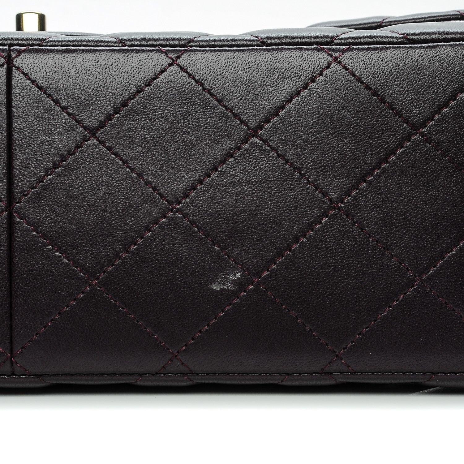 Chanel Lambskin Quilted Jumbo Double Flap Purple 9 of 9