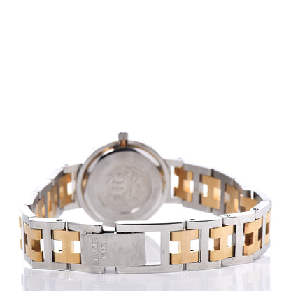 Hermes Stainless Steel 24mm Clipper Quartz Watch Gold 4 of 6
