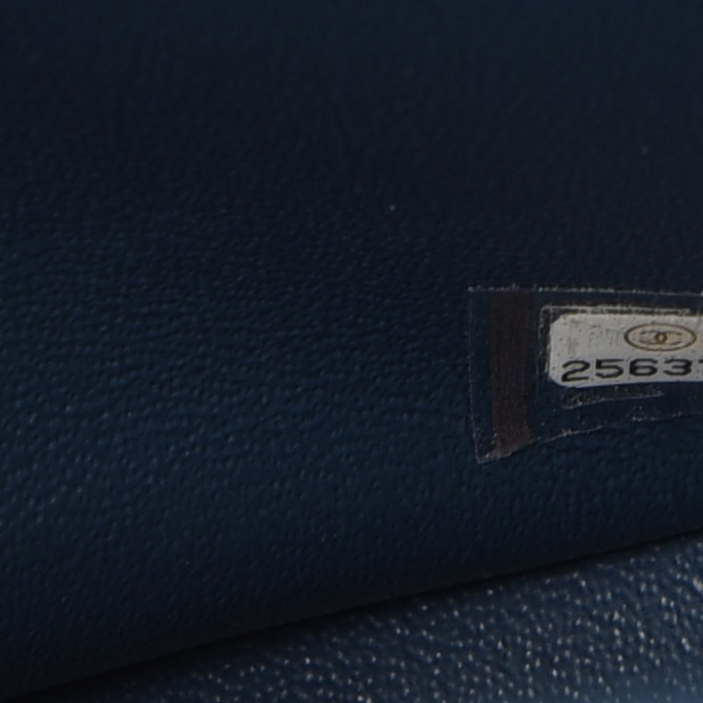 Iridescent Caviar Quilted Jumbo Double Flap Blue