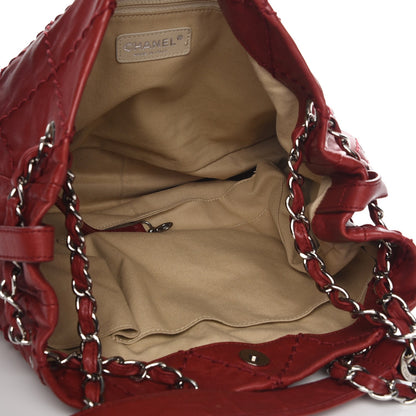 Chanel Calfskin Expandable Tote Red 5 of 7