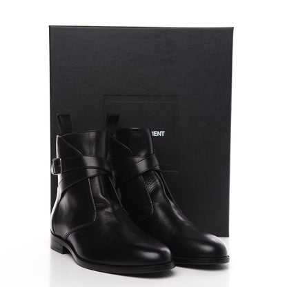 Saint Laurent Calfskin Dare 25 Jodhpur Ankle Boots 40 Black 8 of 8