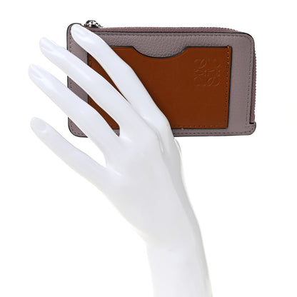 Loewe Soft Grained Calfskin Coin Card Holder Dirty Mauve Squirrel 2 of 7
