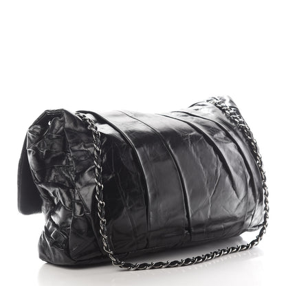 Chanel Glazed Calfskin Twisted Maxi Flap Black 3 of 9