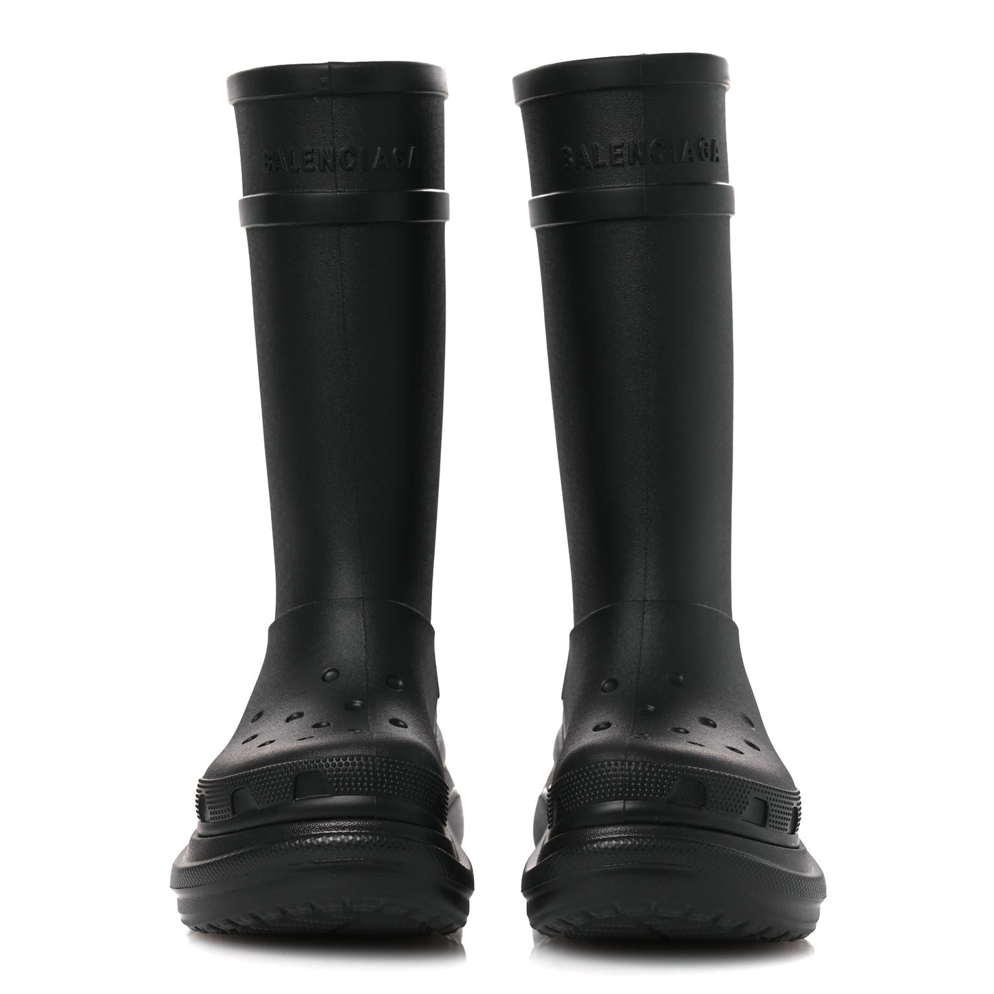 X CROCS Rubber Womens Rain Boots 36 Black