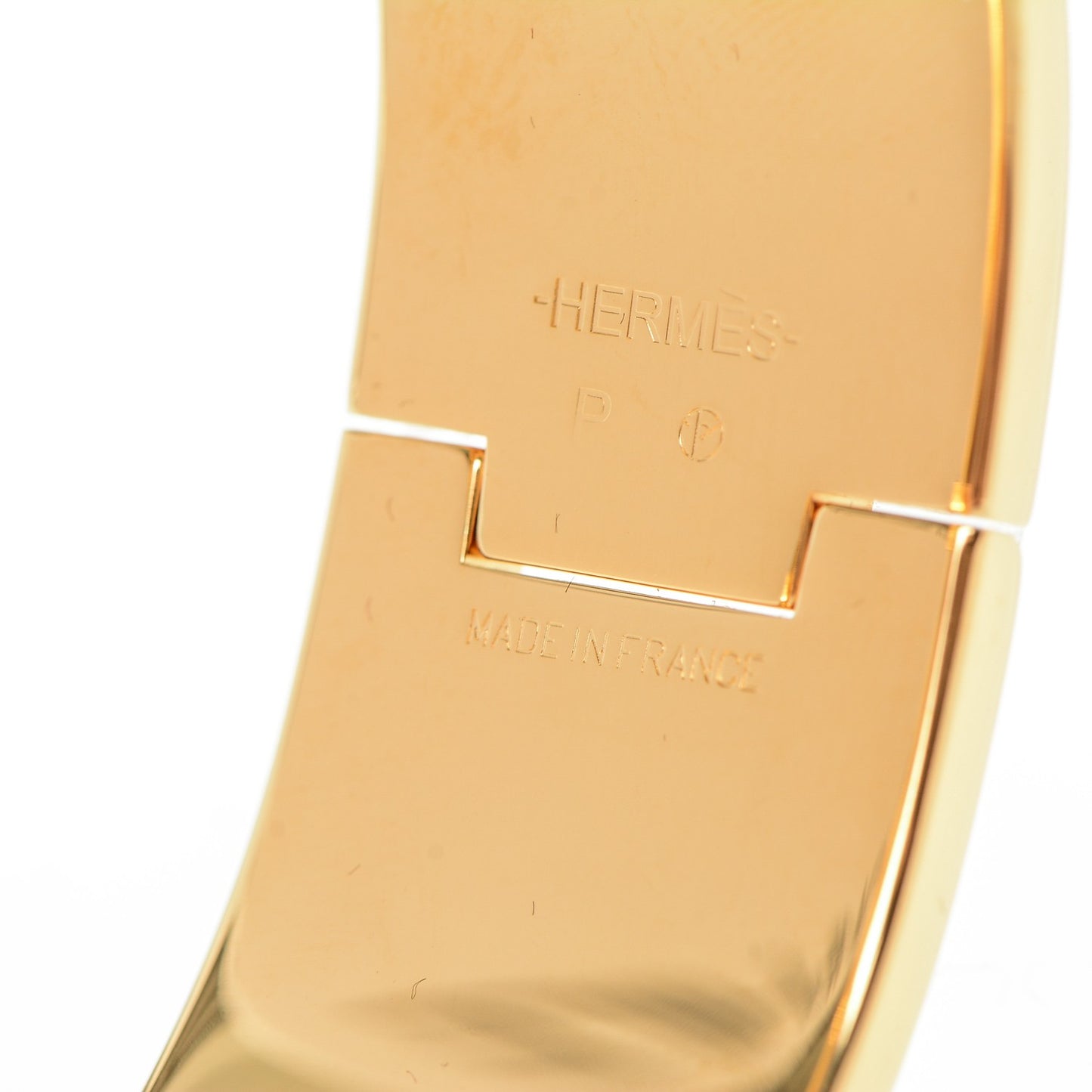 Enamel Wide Clic Clac H Bracelet PM Chocolate
