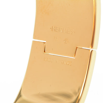 Hermes Enamel Wide Clic Clac H Bracelet PM Chocolate 4 of 4