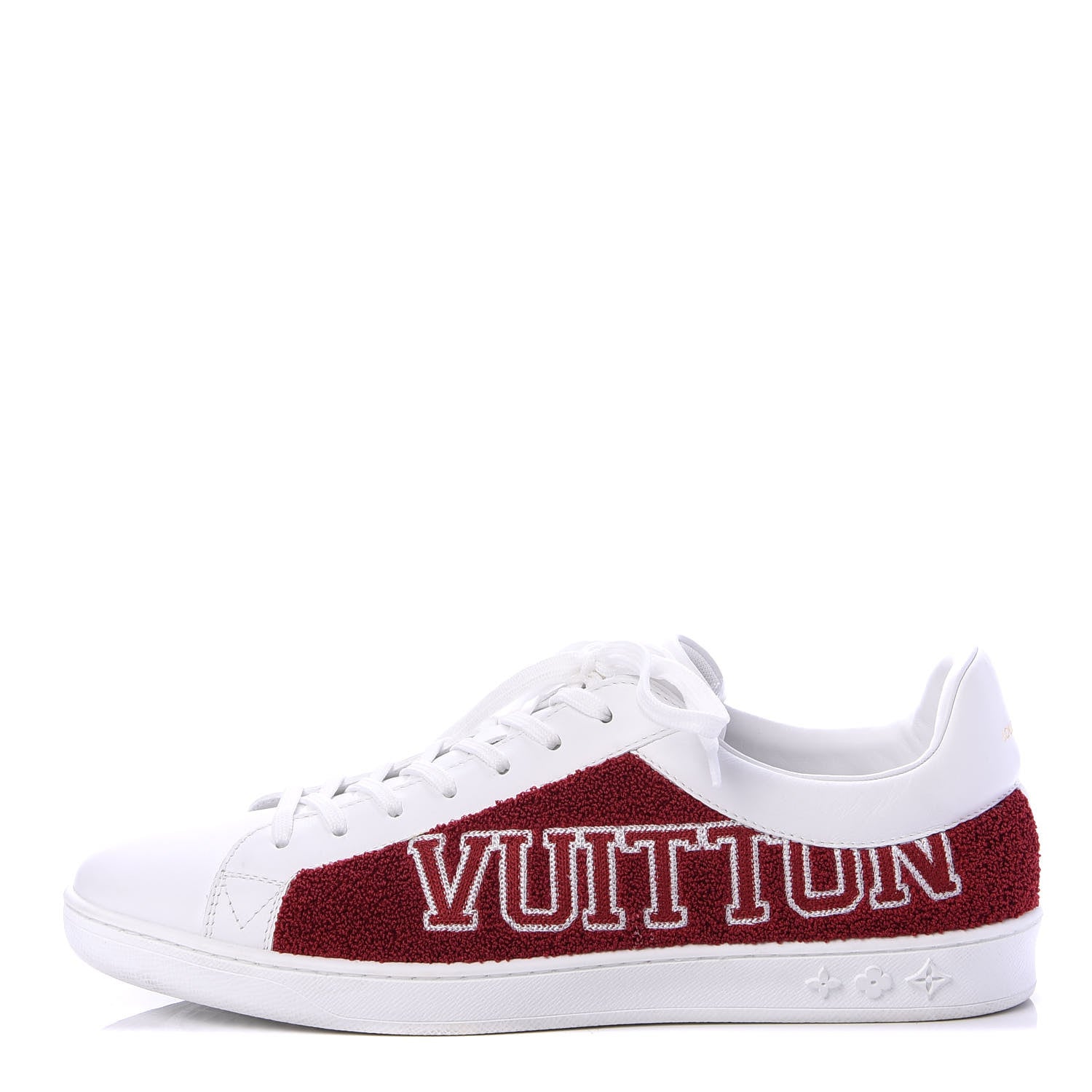 Louis Vuitton Calfskin Luxembourg Sneakers 8 Red Blue White 1 of 9