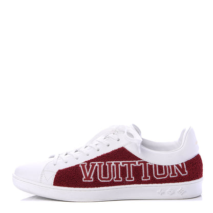 Louis Vuitton Calfskin Luxembourg Sneakers 8 Red Blue White 1 of 9