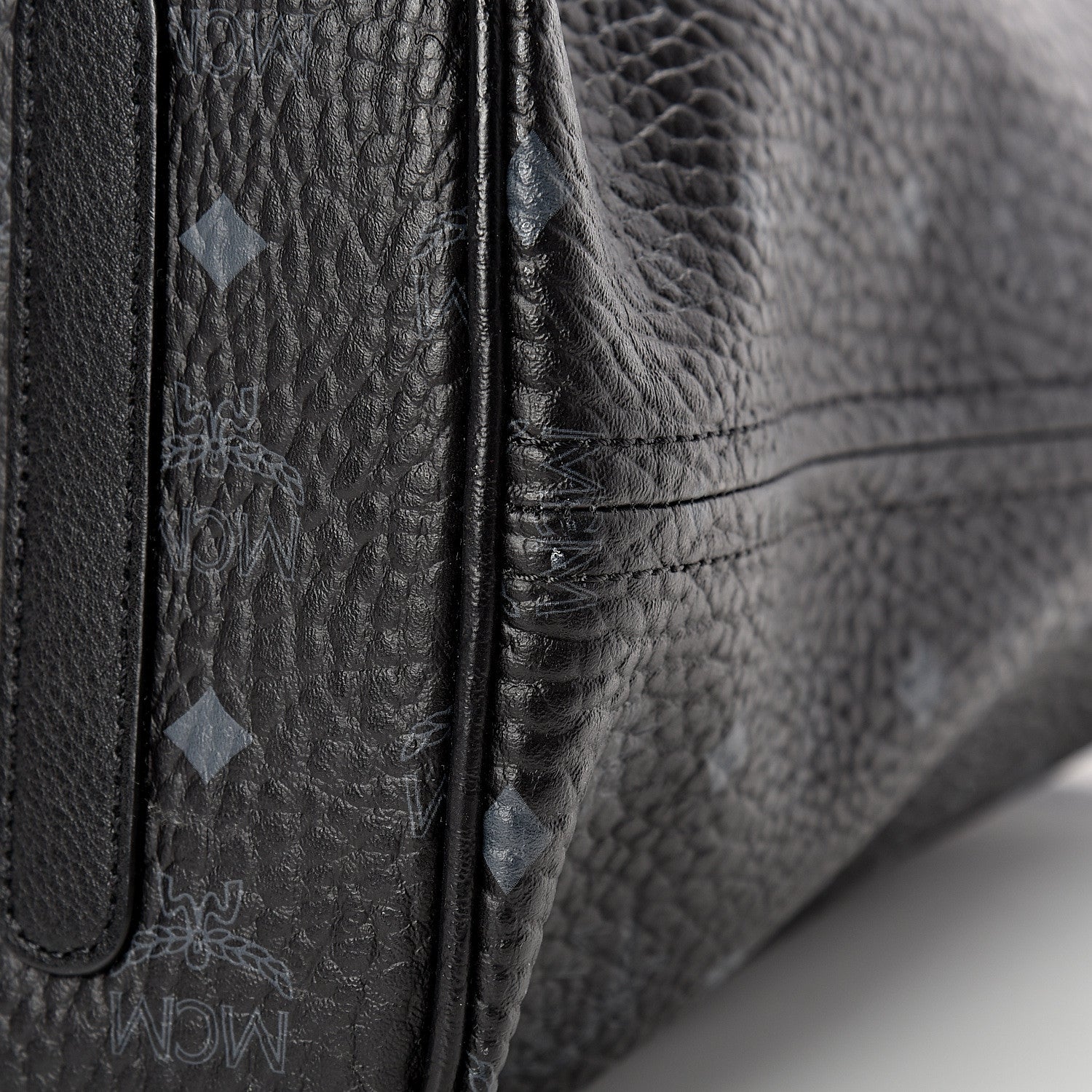MCM Visetos Large Liz Reversible Shopper Tote Black 13 of 18