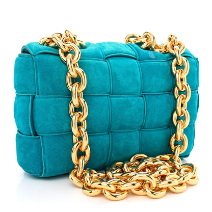 Bottega Veneta Suede Maxi Intrecciato Padded Chain Cassette Crossbody Bag Blaster 2 of 10