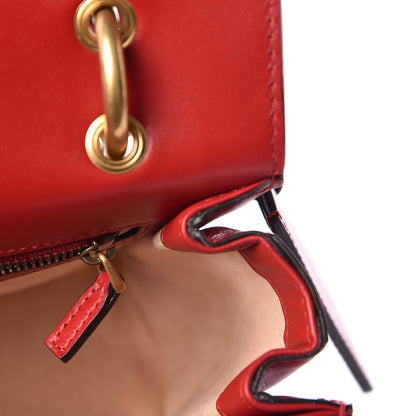 Gucci Calfskin Sylvie Web Queen Margaret Shoulder Bag Blue Agata Hibiscus Red Mystic White 13 of 14