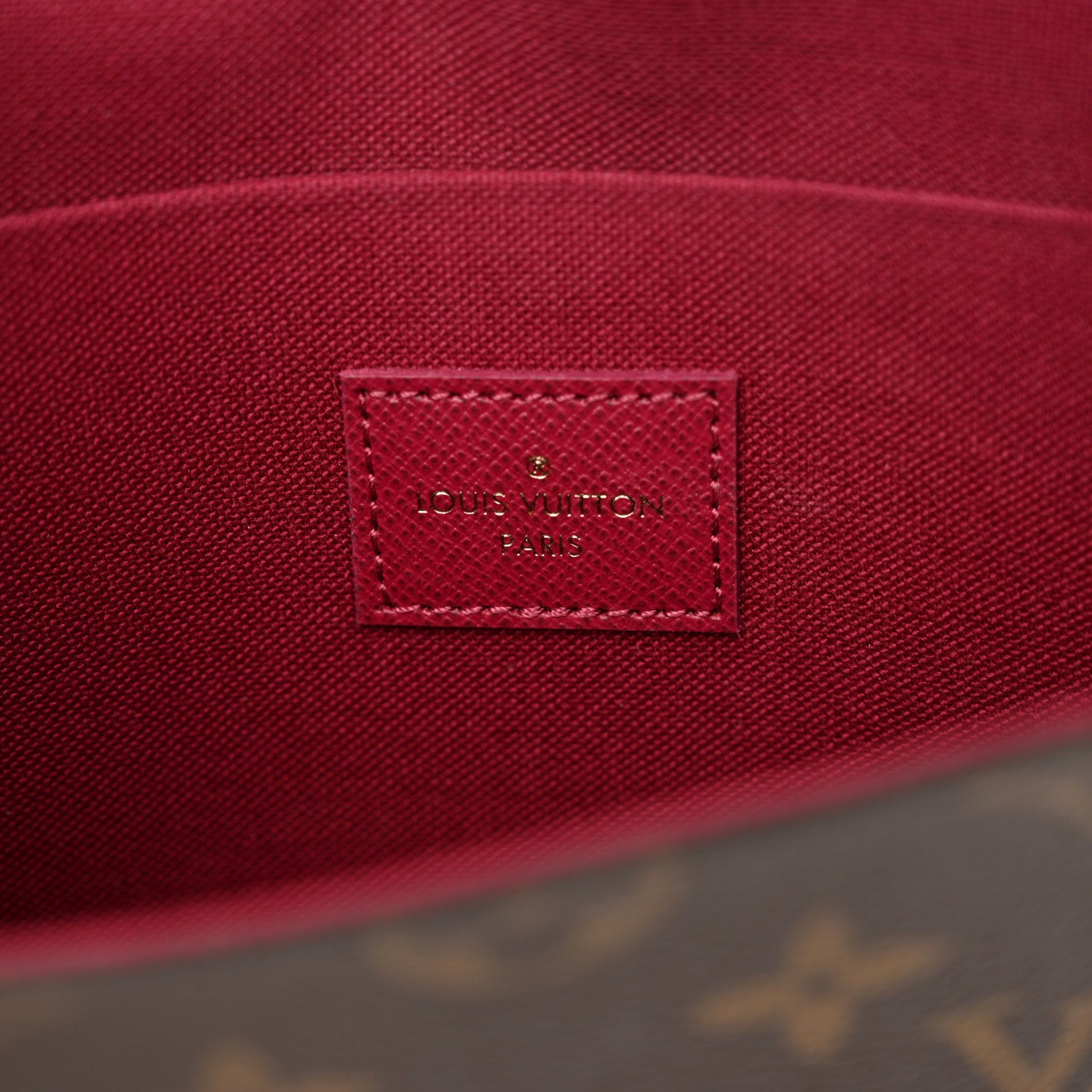 Louis Vuitton Monogram Pochette Felicie Chain Wallet Fuchsia 7 of 12