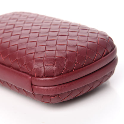 Bottega Veneta Nappa Intrecciato Chain Knot Clutch Bordeaux 8 of 9