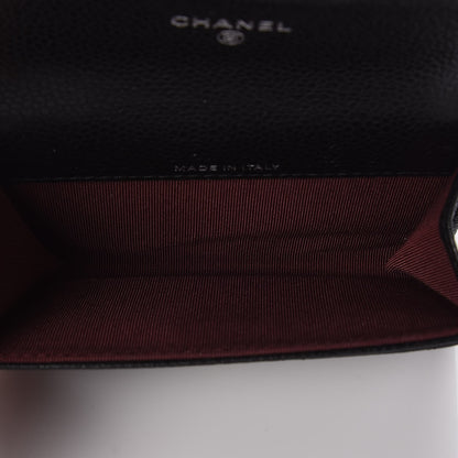 Chanel Caviar Quilted Flap Card Holder Black 5 of 9