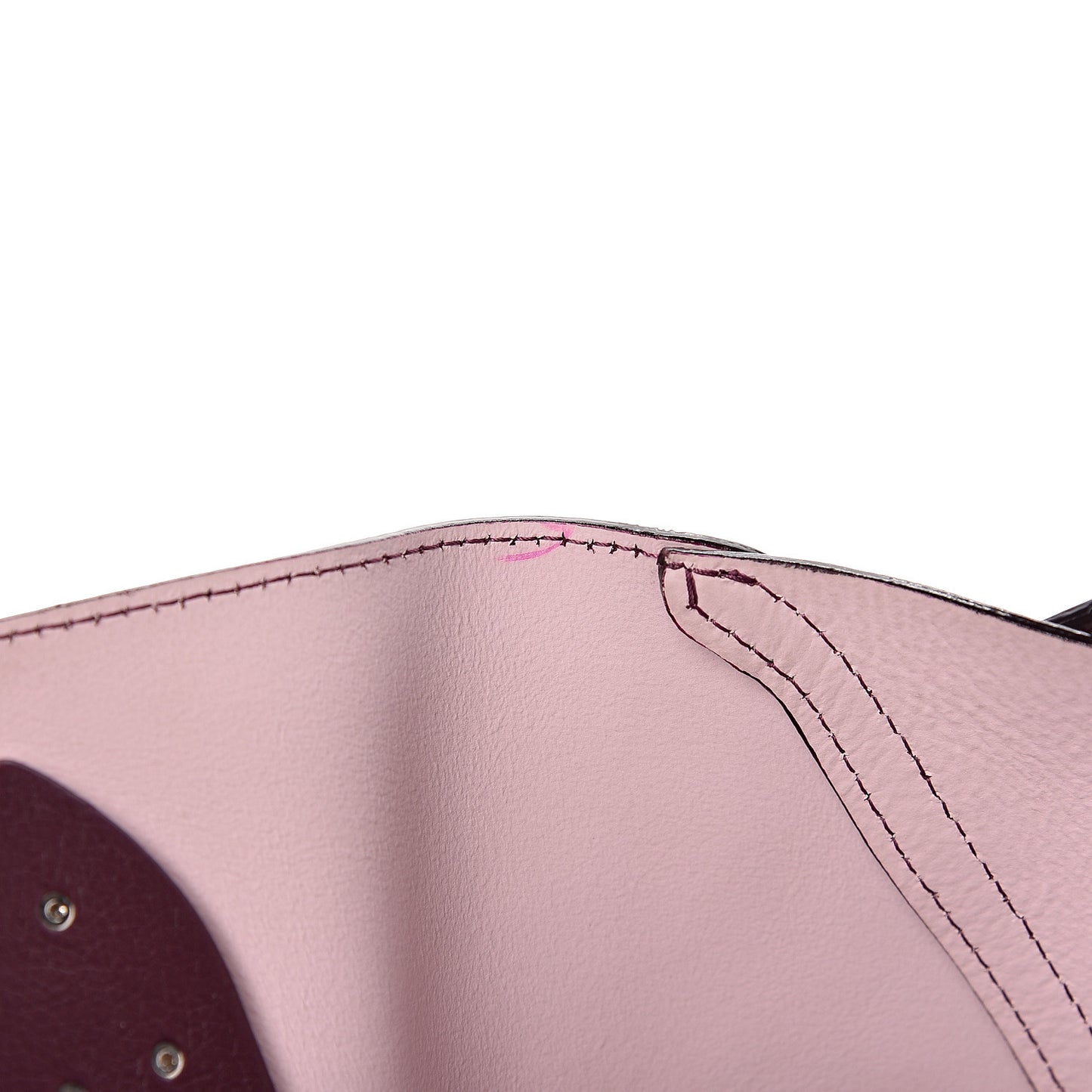 Supple Grained Calfskin Large Open Bar Tote Purple