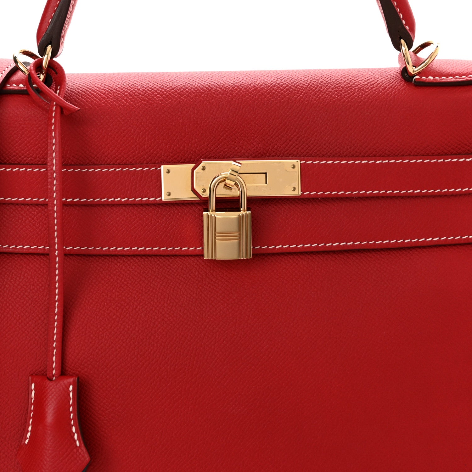 Hermes Epsom Candy Kelly Retourne 32 Rouge Casaque Bleu Thalassa 8 of 12