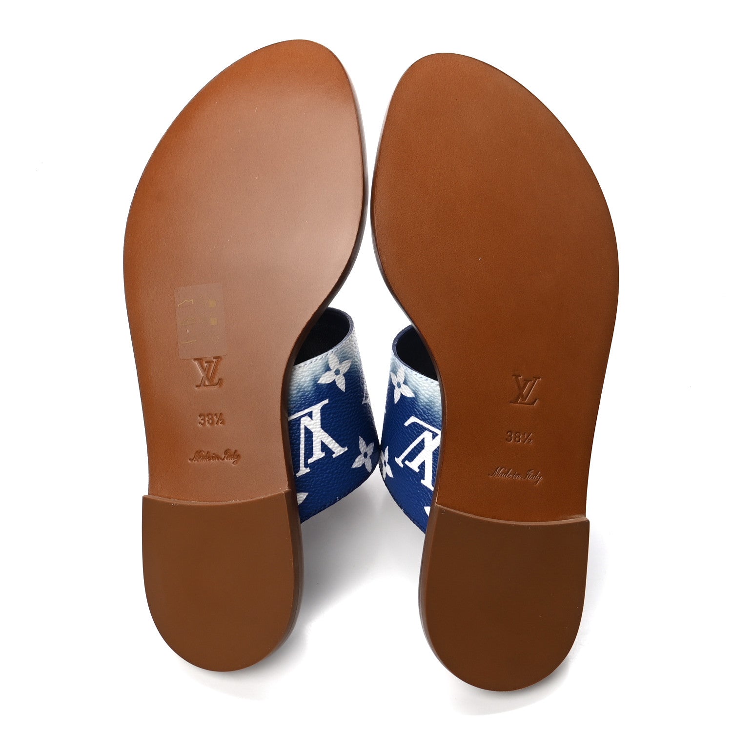 Louis Vuitton Monogram Escale Palma Sandals 38.5 Blue 5 of 8