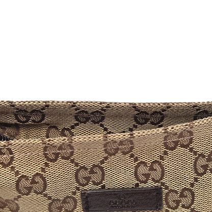 Gucci Monogram Web Small Flat Messenger Bag Brown 10 of 11