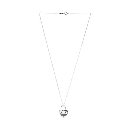 Tiffany Sterling Silver Return to Heart Lock Pendant Necklace 2 of 5