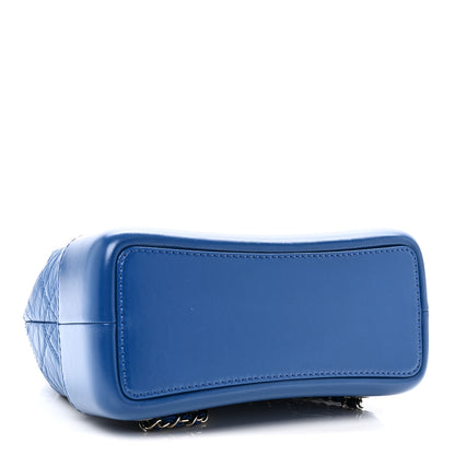 Chanel Aged Calfskin Quilted Small Gabrielle Backpack Blue 4 of 10